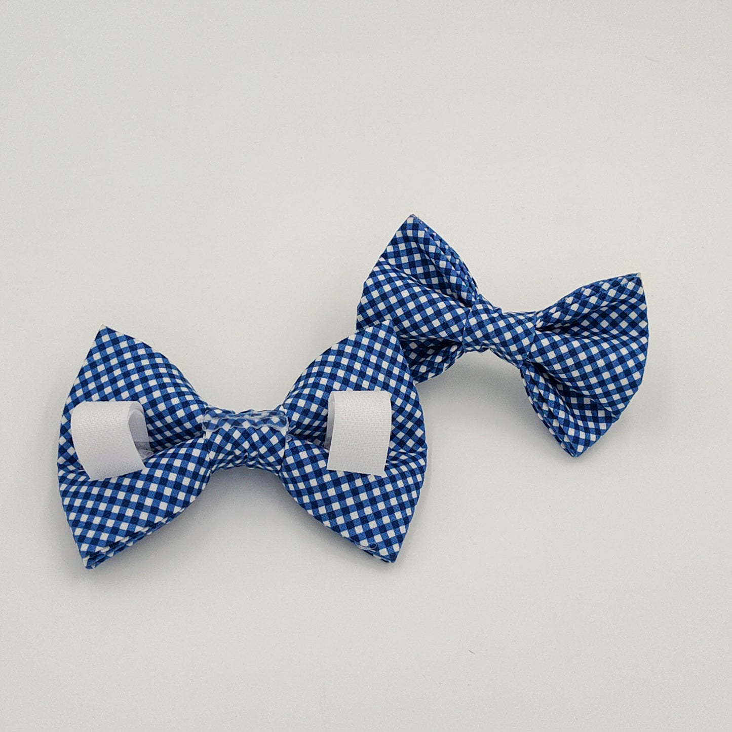 Blue Plaid Bow