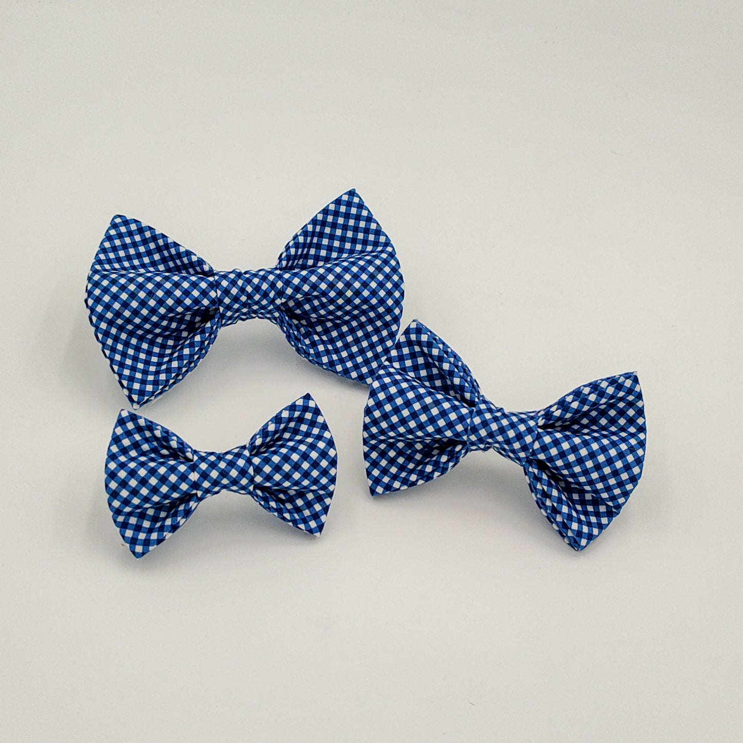 Blue Plaid Bow